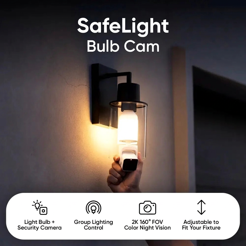 SafeLight installed in outdoor fixture